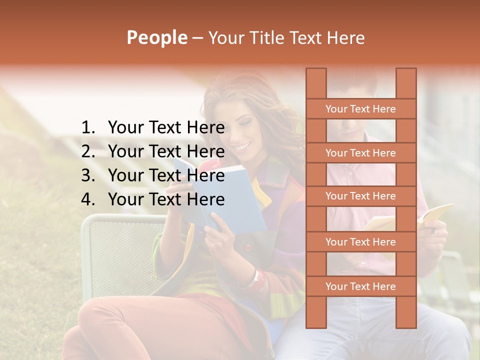 Education Beauty Mates PowerPoint Template