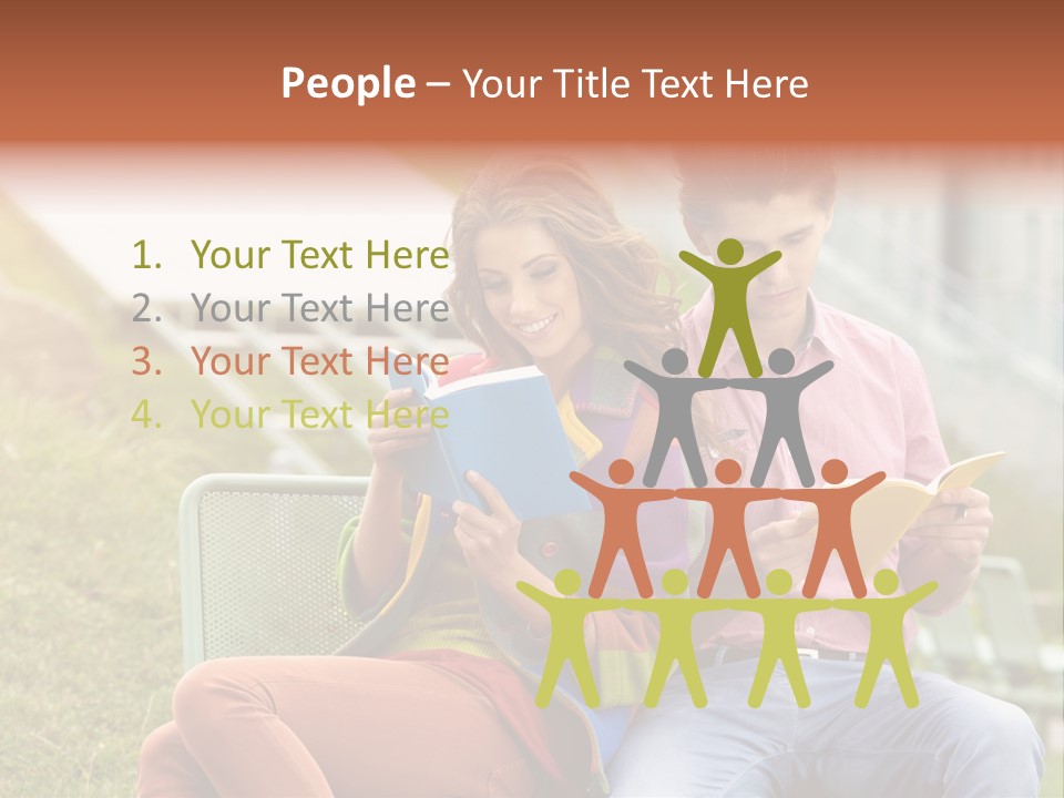 Education Beauty Mates PowerPoint Template