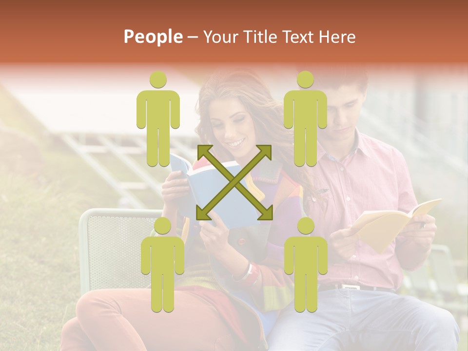 Education Beauty Mates PowerPoint Template