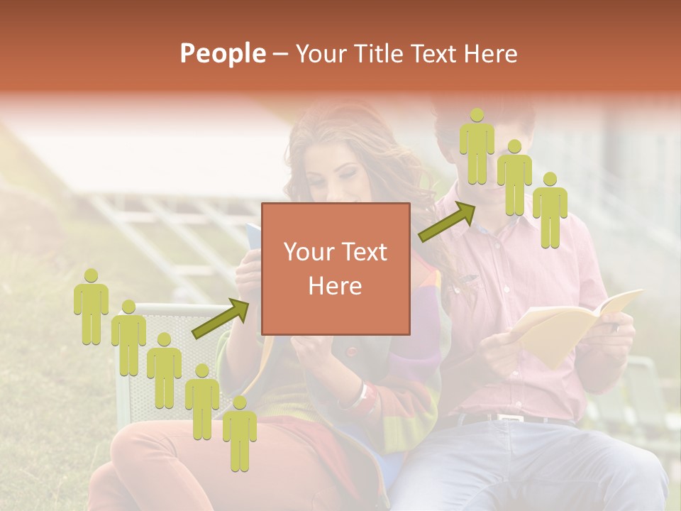 Education Beauty Mates PowerPoint Template