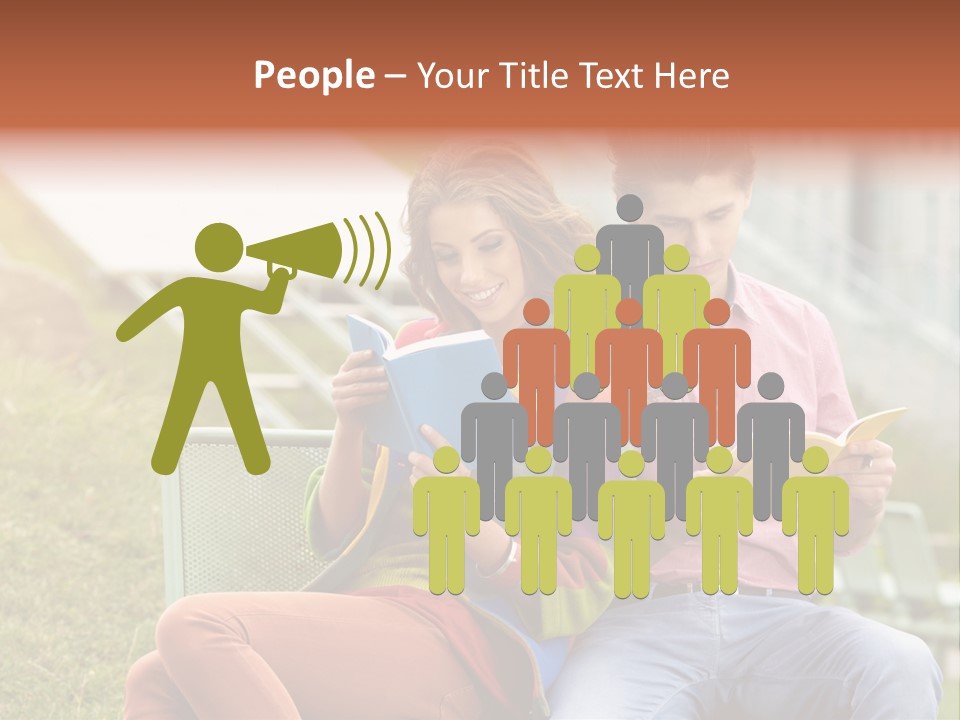 Education Beauty Mates PowerPoint Template