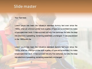 Twenties Woman Youngsters PowerPoint Template