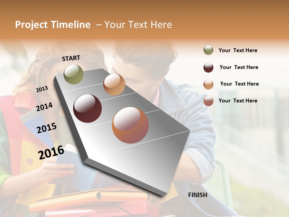 Twenties Woman Youngsters PowerPoint Template