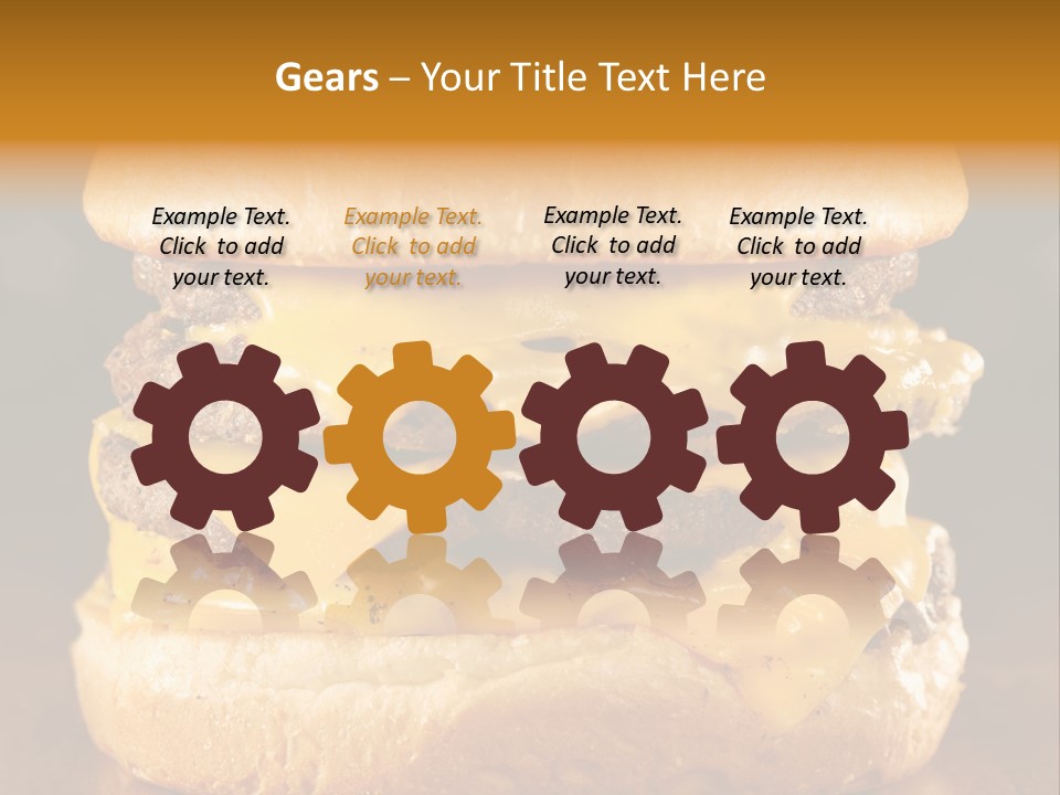 Yellow Gold Fast PowerPoint Template