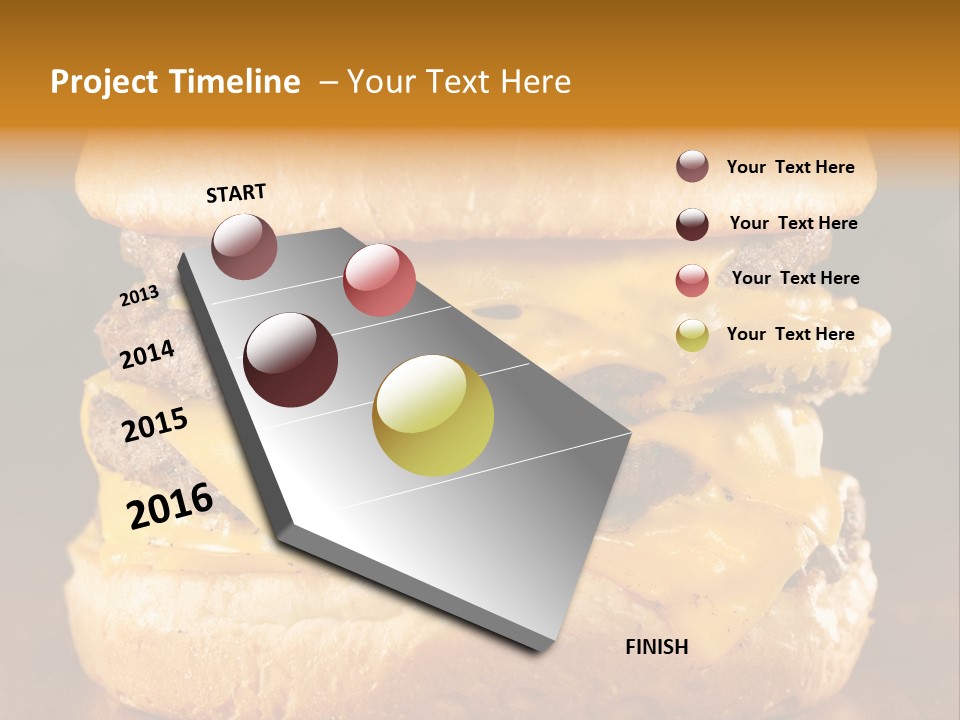 Yellow Gold Fast PowerPoint Template