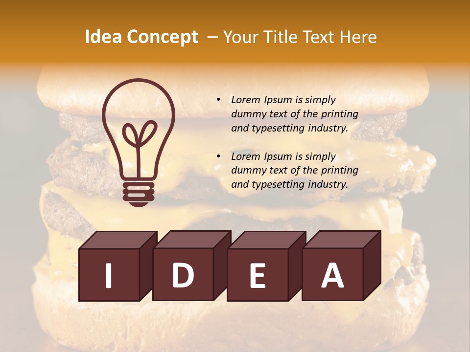 Yellow Gold Fast PowerPoint Template