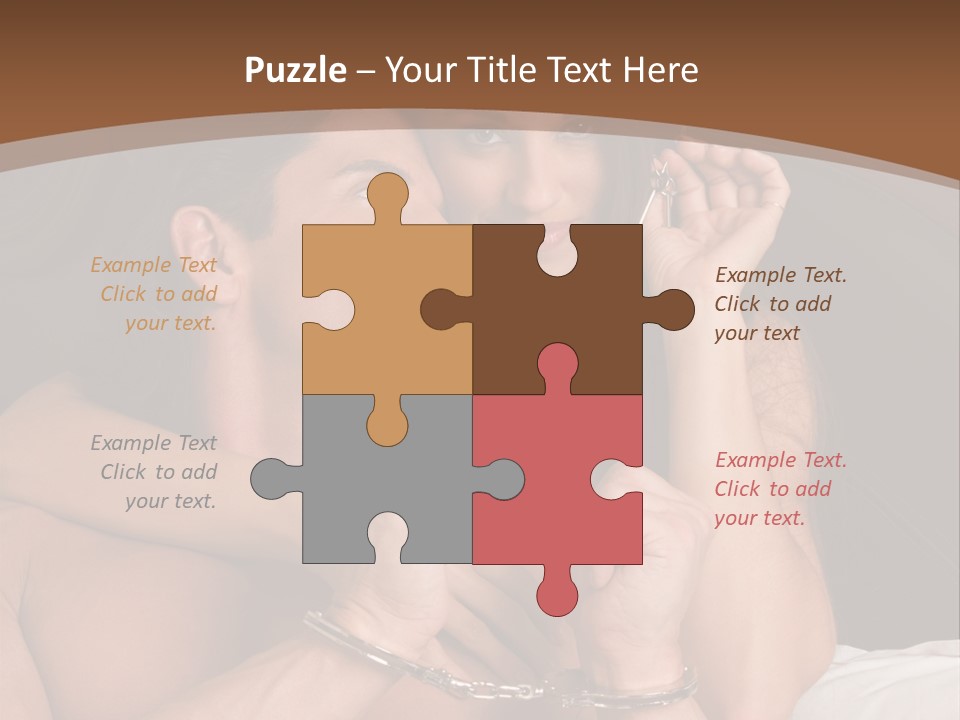 Sensual Love Mature  PowerPoint Template