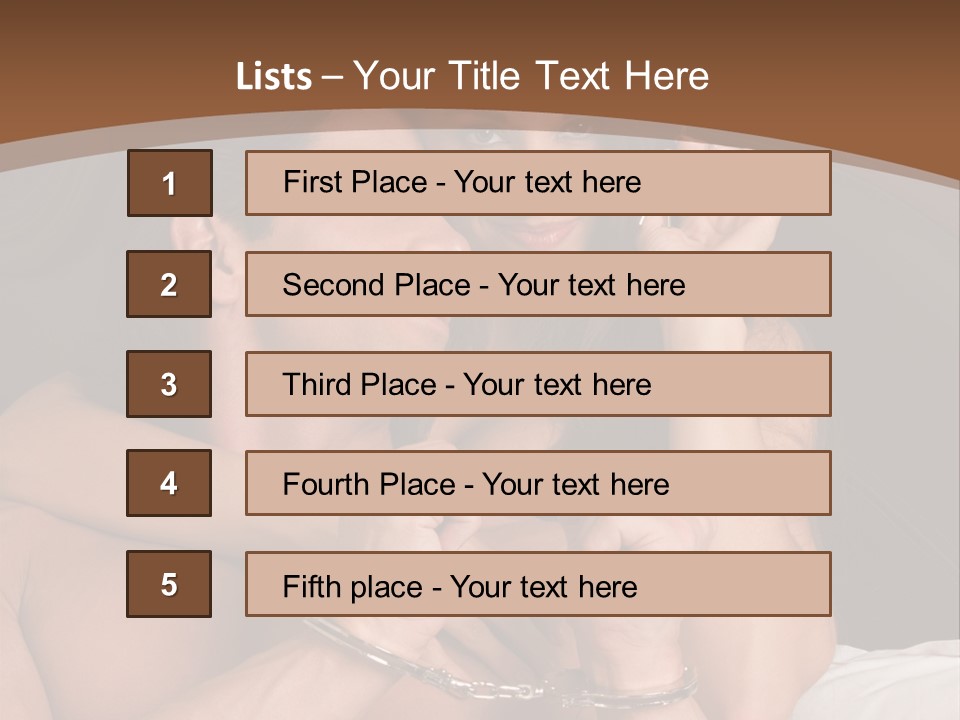 Sensual Love Mature  PowerPoint Template
