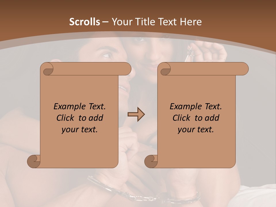 Sensual Love Mature  PowerPoint Template