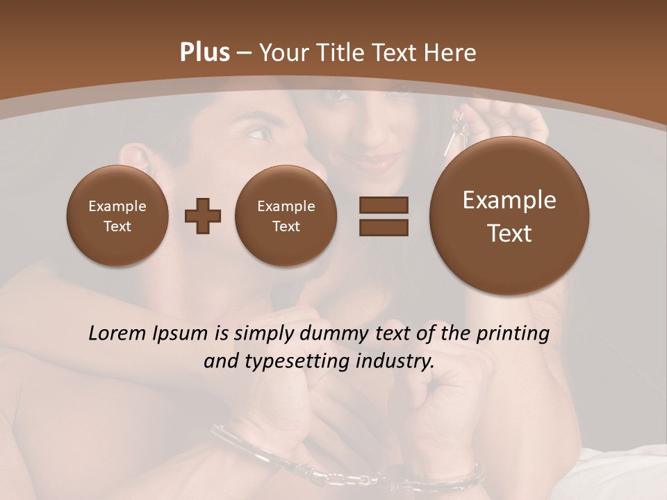 Sensual Love Mature  PowerPoint Template