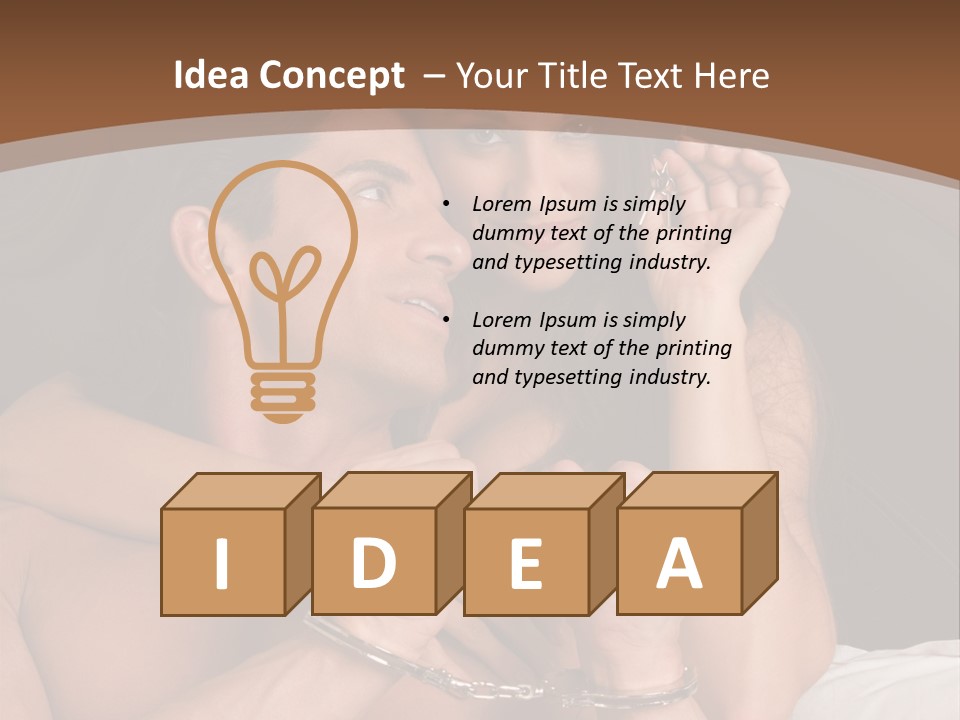 Sensual Love Mature  PowerPoint Template