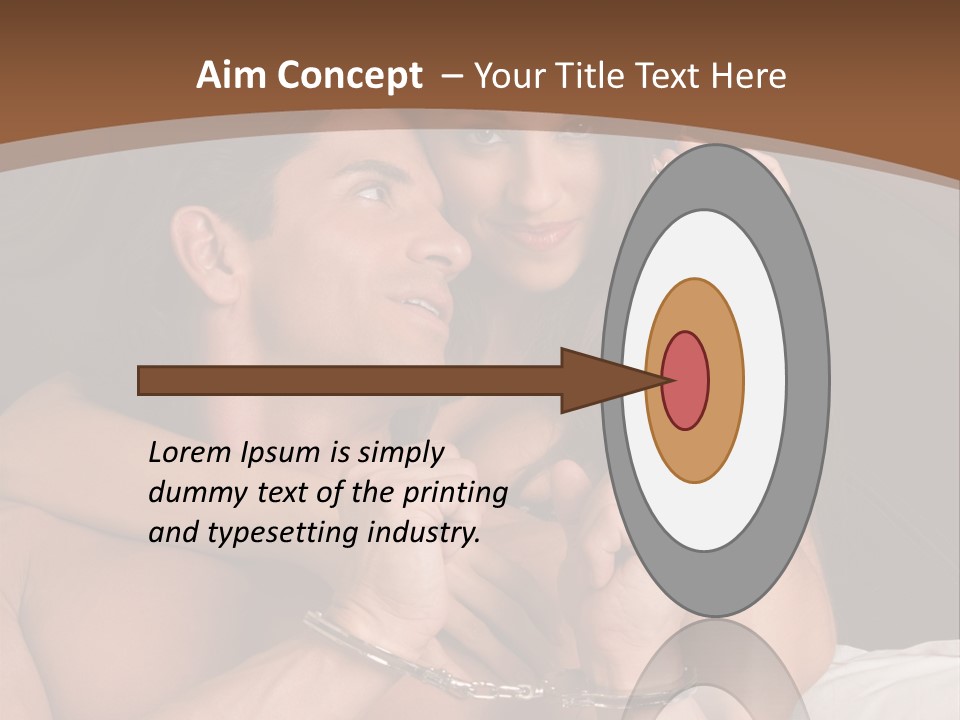 Sensual Love Mature  PowerPoint Template