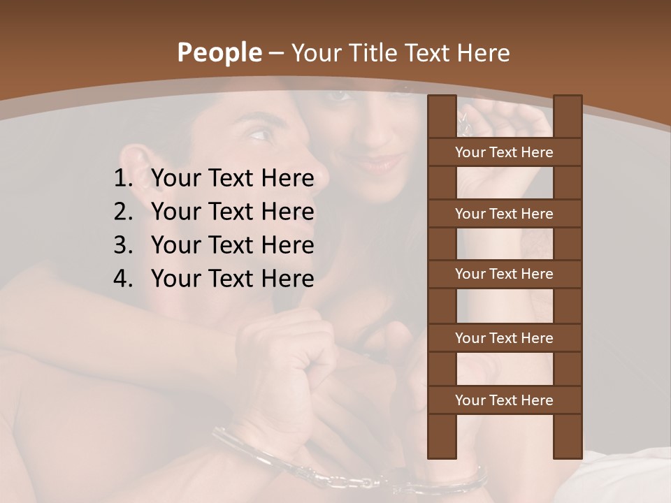 Sensual Love Mature  PowerPoint Template