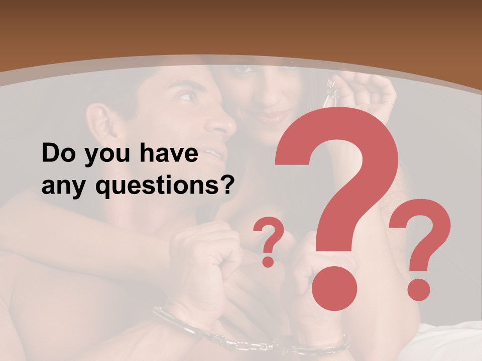 Sensual Love Mature  PowerPoint Template