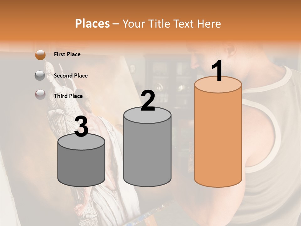 Cavalletto Pennello Uno PowerPoint Template