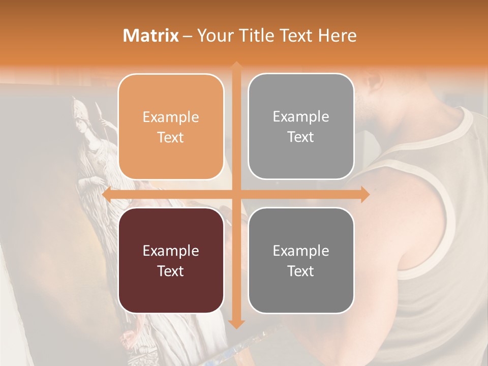 Cavalletto Pennello Uno PowerPoint Template