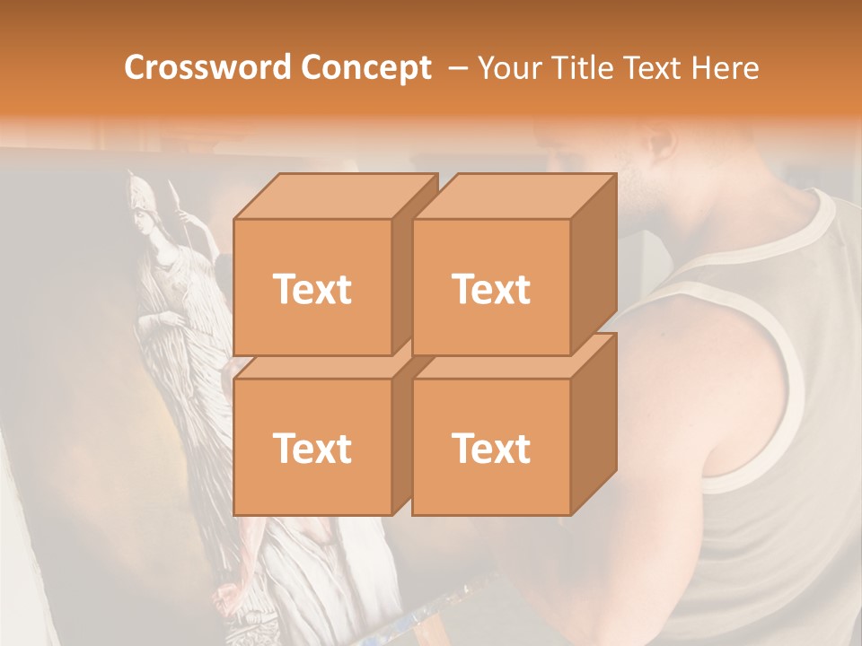 Cavalletto Pennello Uno PowerPoint Template
