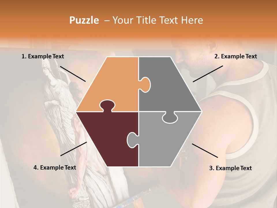 Cavalletto Pennello Uno PowerPoint Template