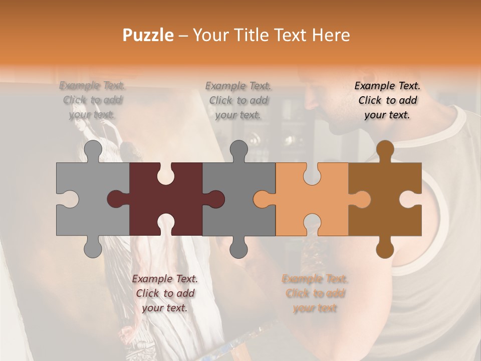 Cavalletto Pennello Uno PowerPoint Template