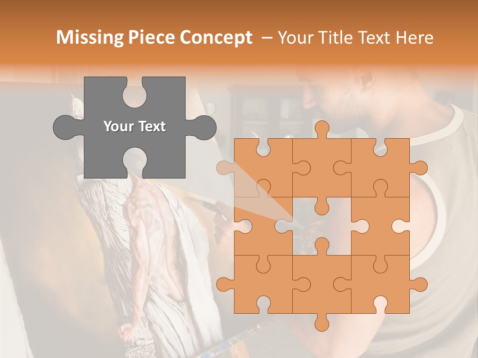 Cavalletto Pennello Uno PowerPoint Template