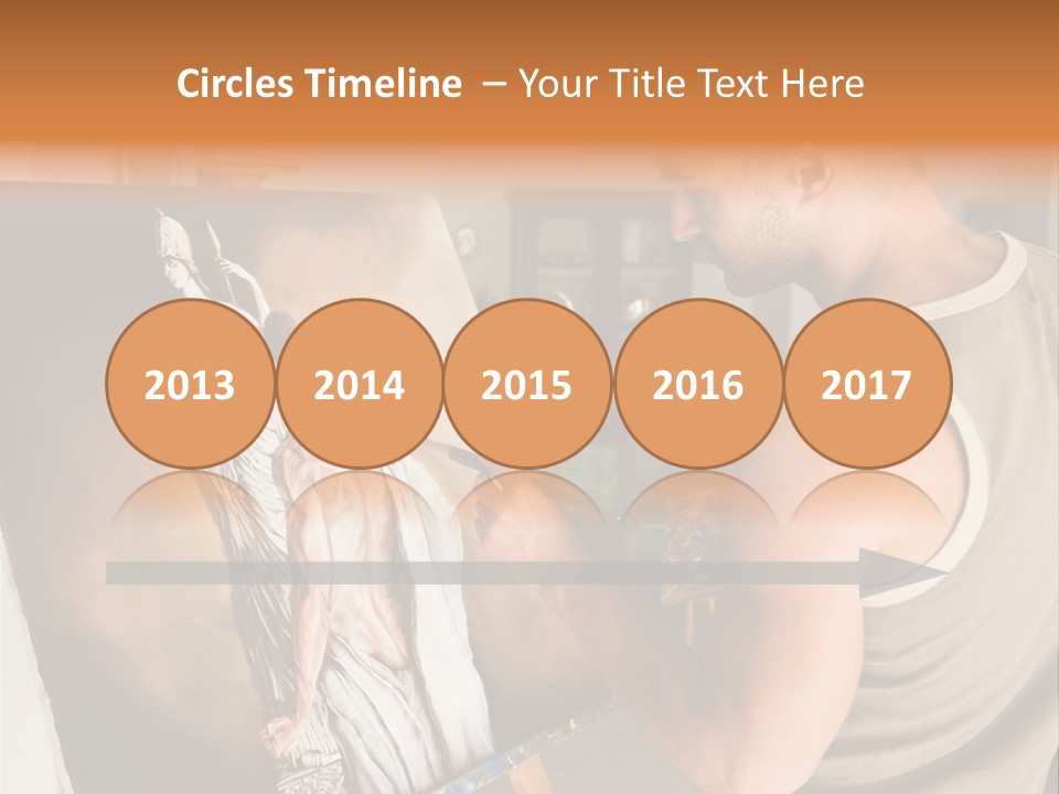 Cavalletto Pennello Uno PowerPoint Template