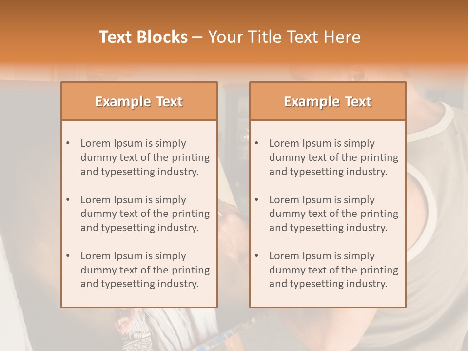 Cavalletto Pennello Uno PowerPoint Template