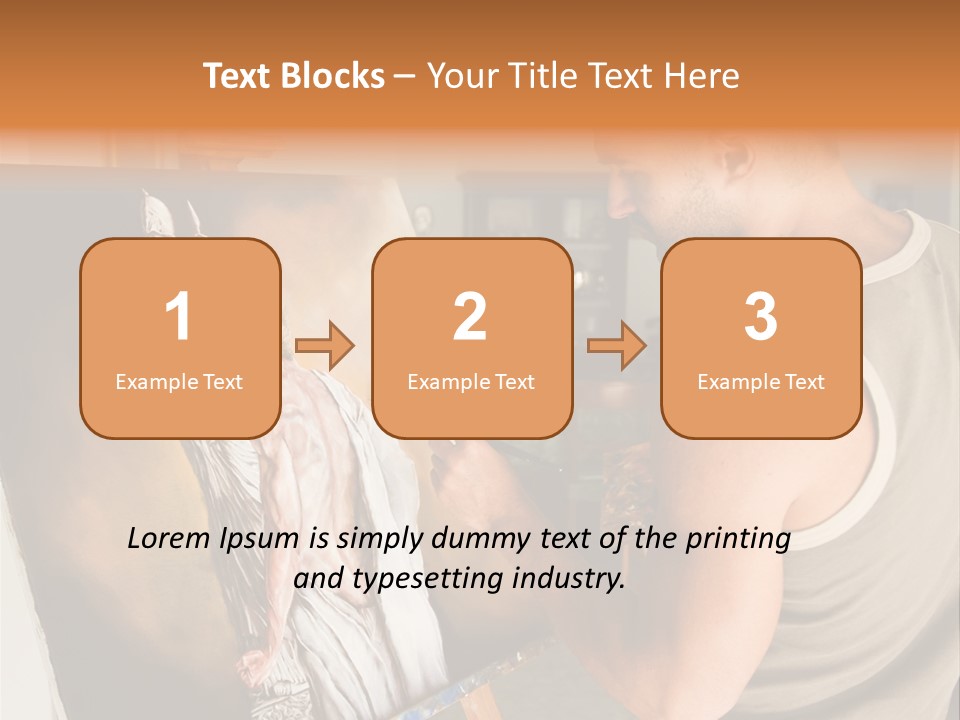 Cavalletto Pennello Uno PowerPoint Template