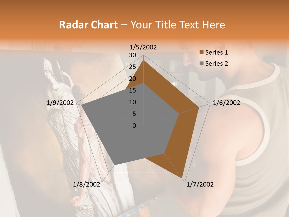 Cavalletto Pennello Uno PowerPoint Template