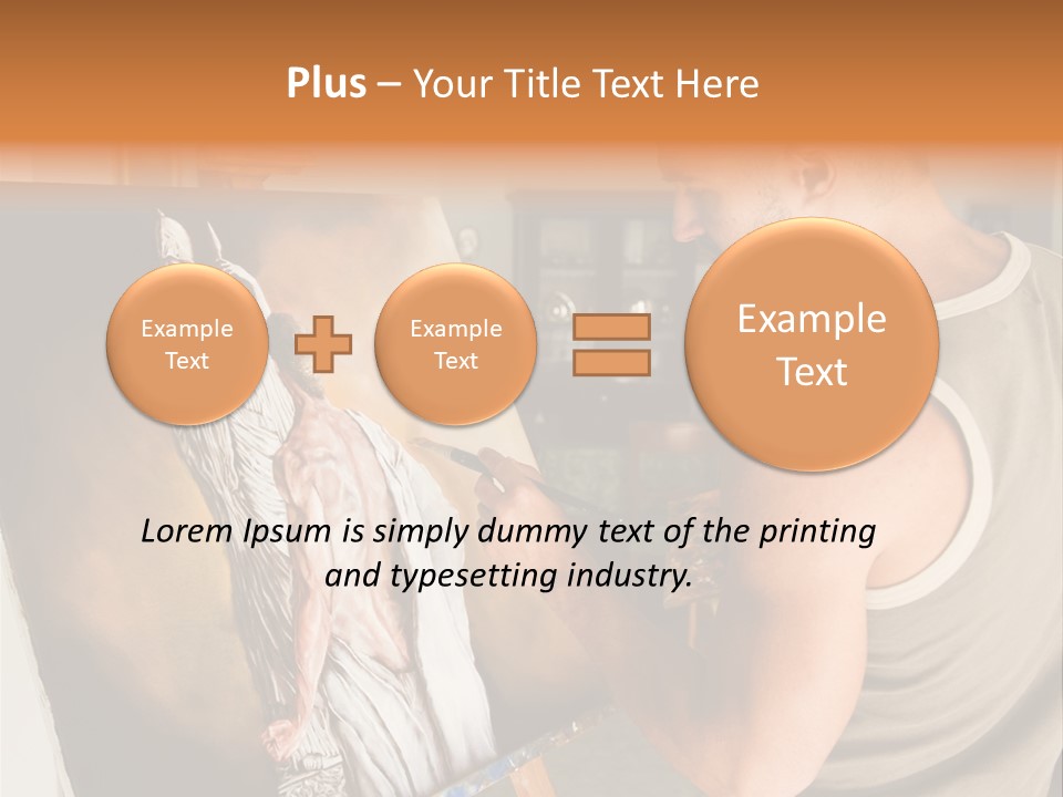 Cavalletto Pennello Uno PowerPoint Template
