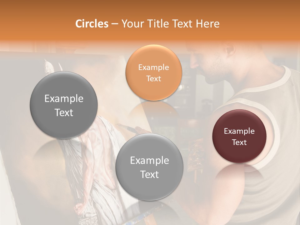 Cavalletto Pennello Uno PowerPoint Template