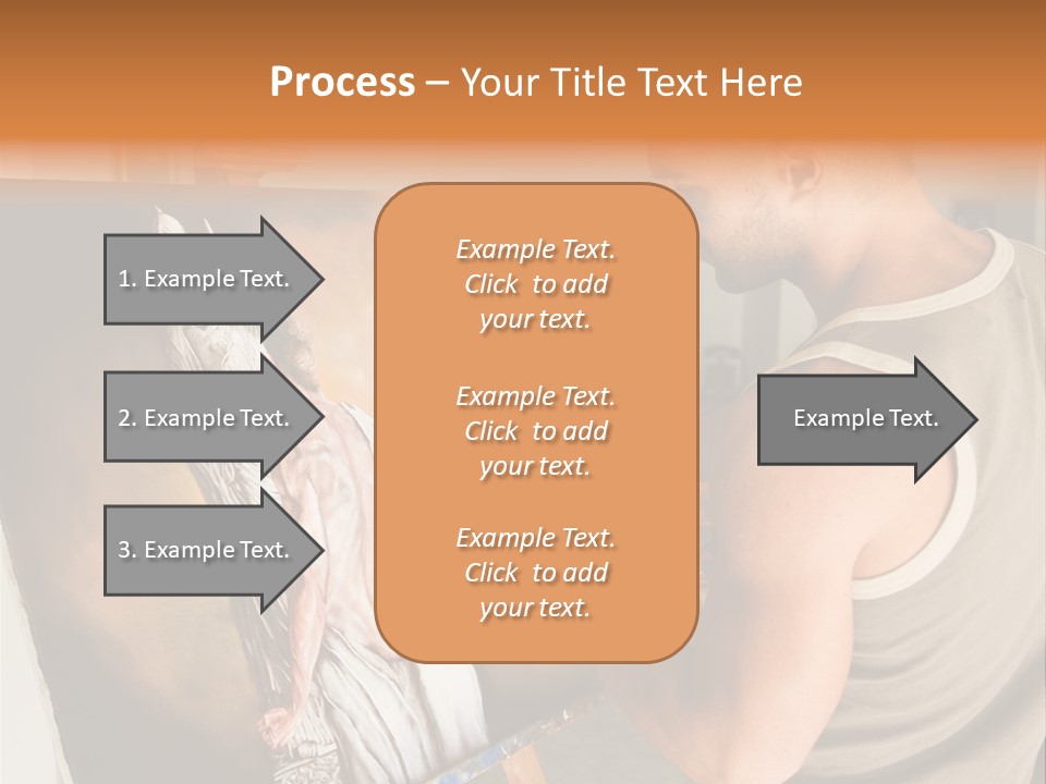 Cavalletto Pennello Uno PowerPoint Template