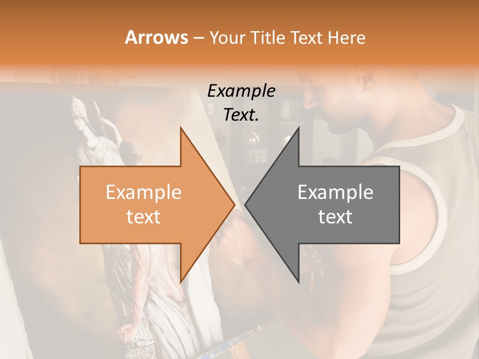 Cavalletto Pennello Uno PowerPoint Template