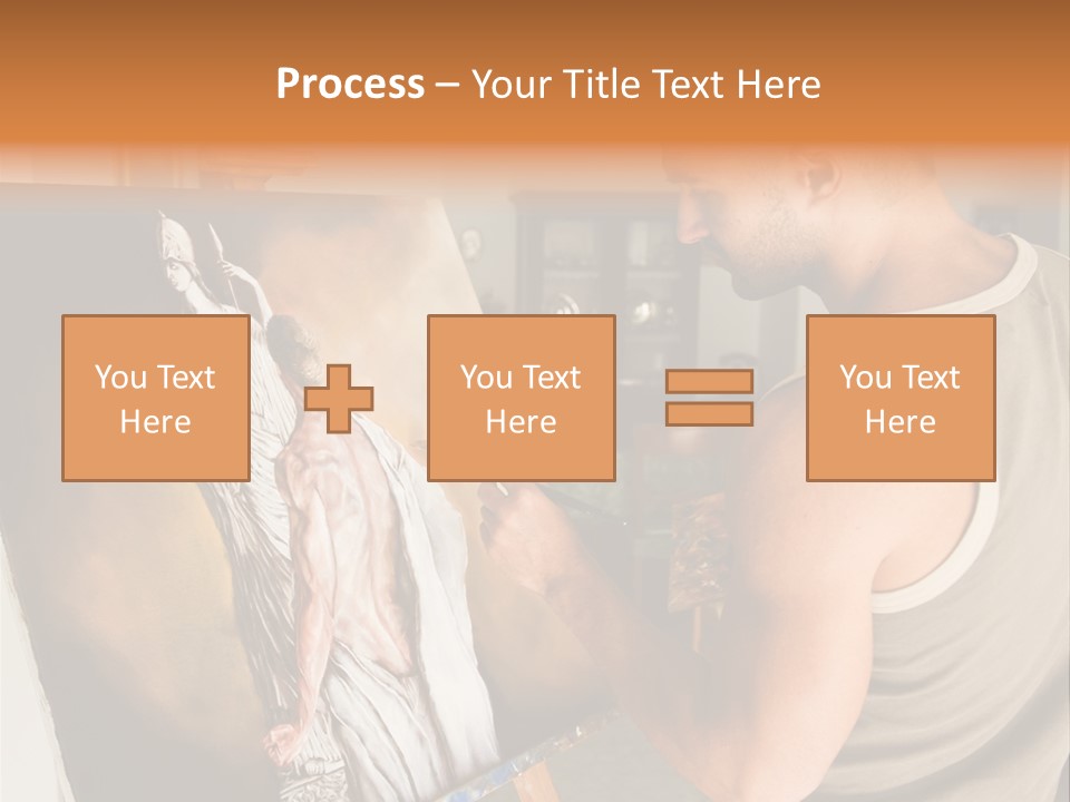 Cavalletto Pennello Uno PowerPoint Template