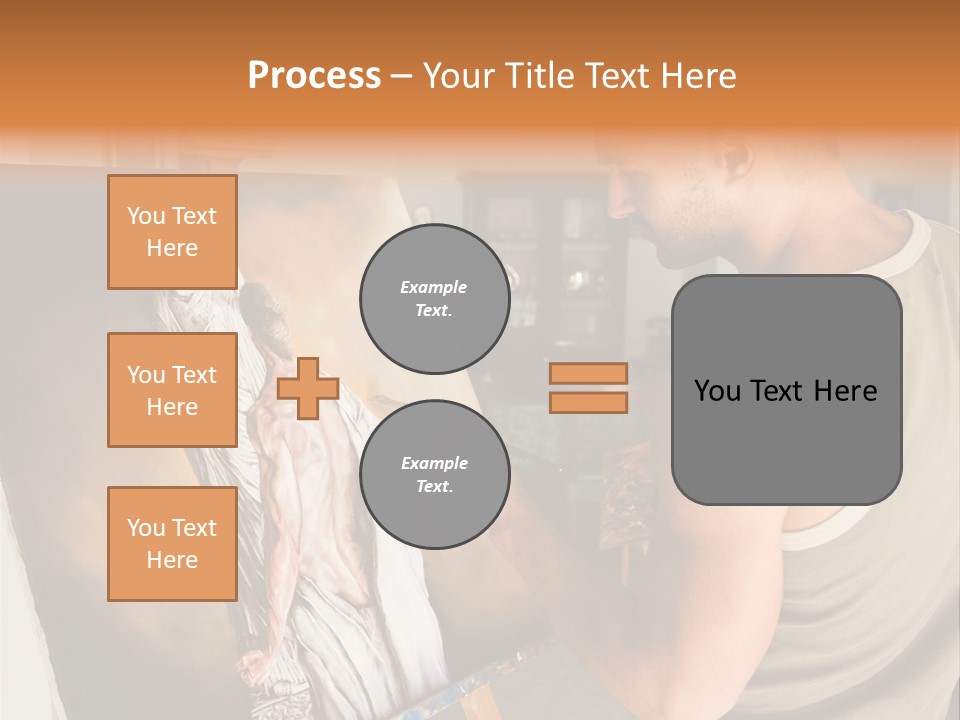 Cavalletto Pennello Uno PowerPoint Template