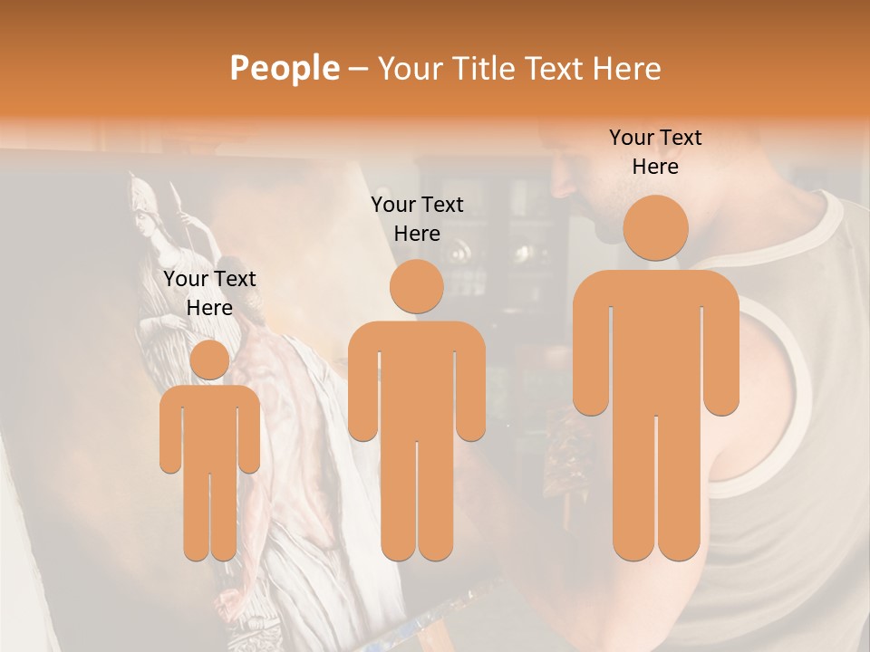 Cavalletto Pennello Uno PowerPoint Template