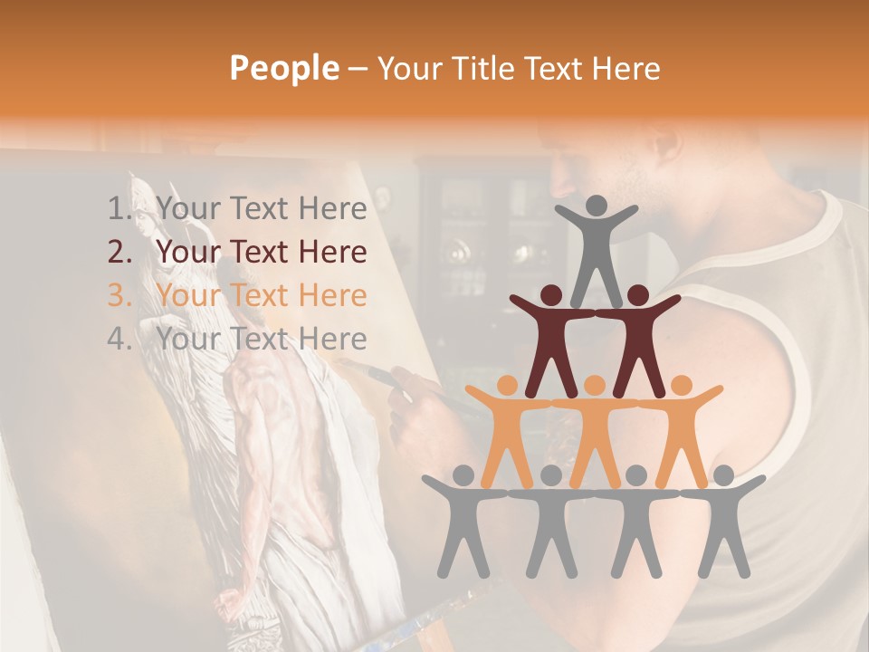 Cavalletto Pennello Uno PowerPoint Template