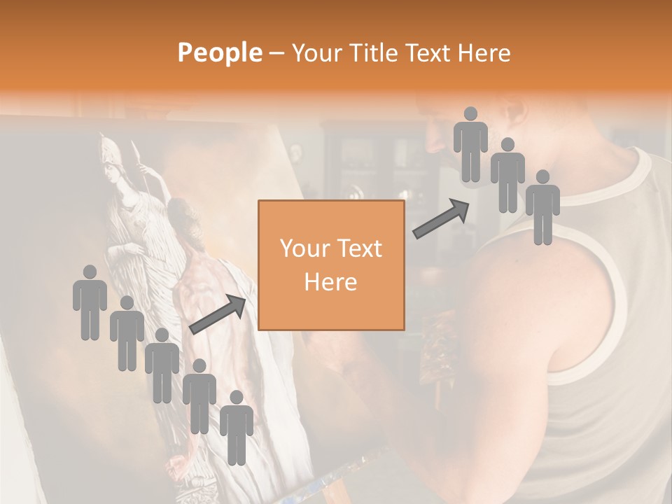 Cavalletto Pennello Uno PowerPoint Template