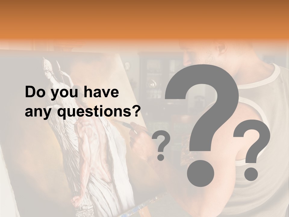 Cavalletto Pennello Uno PowerPoint Template