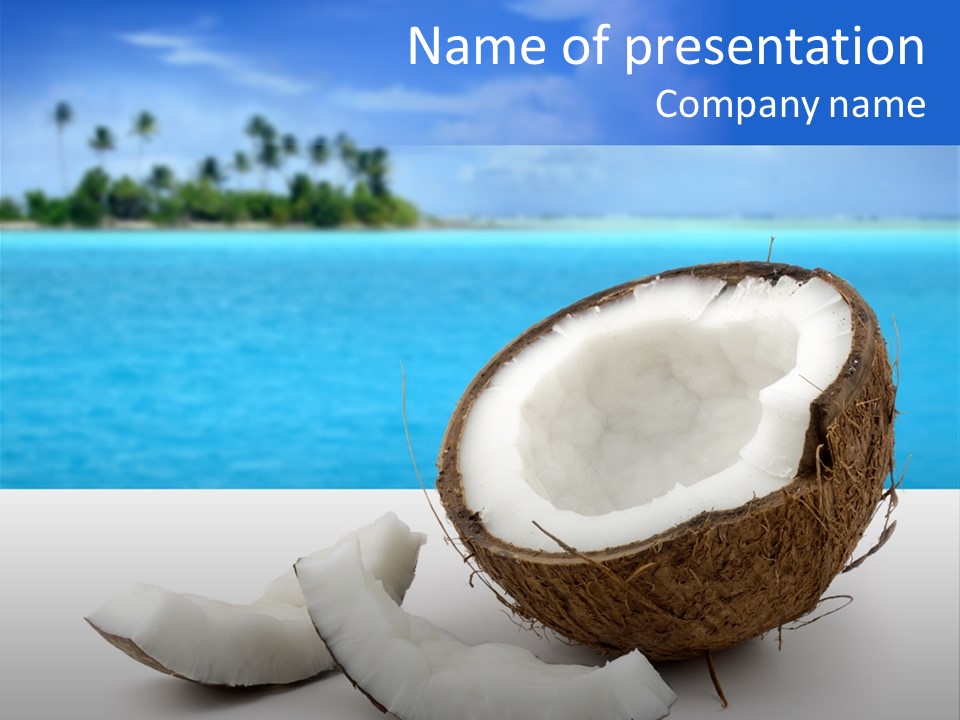 Paradise Relax Coconut PowerPoint Template