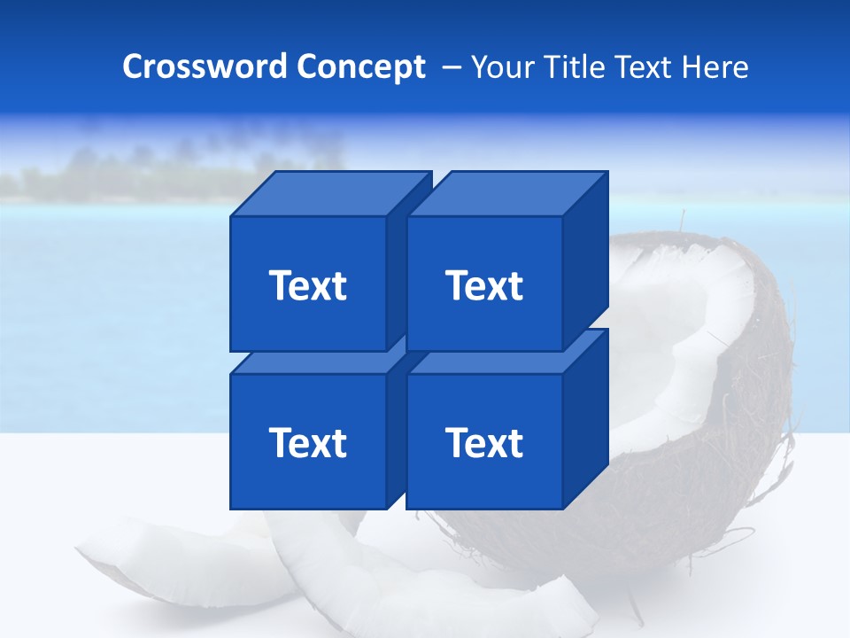 Paradise Relax Coconut PowerPoint Template