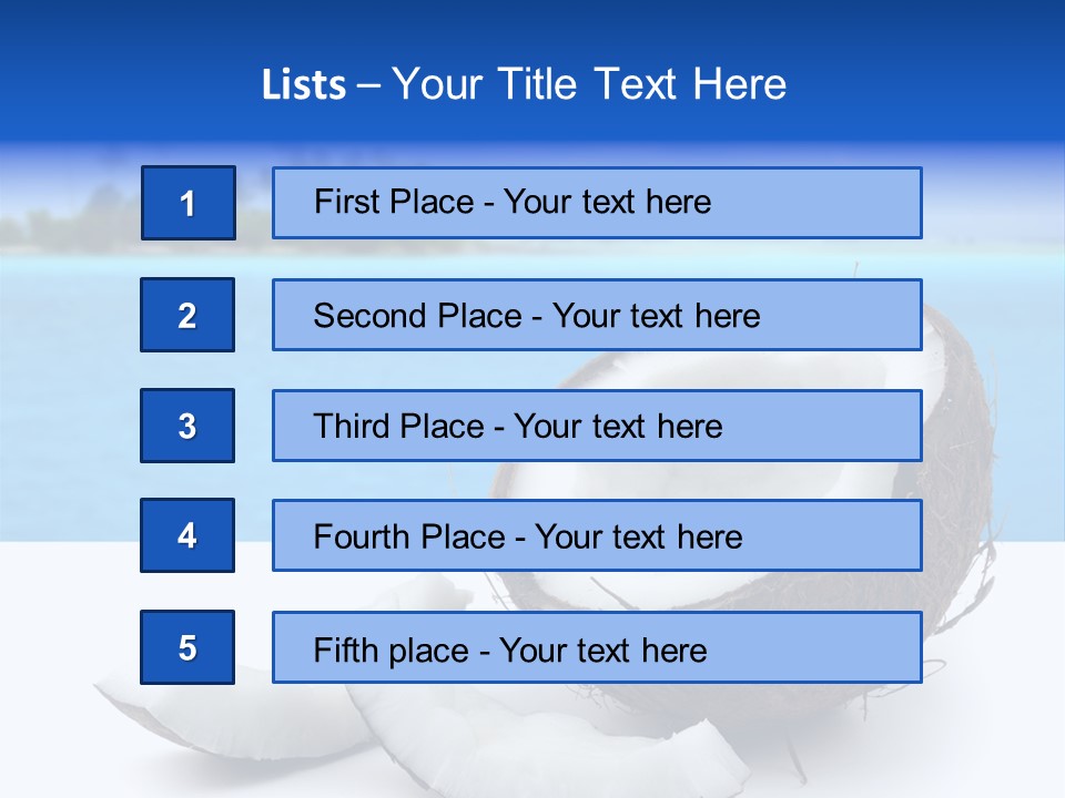 Paradise Relax Coconut PowerPoint Template