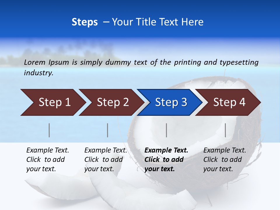 Paradise Relax Coconut PowerPoint Template