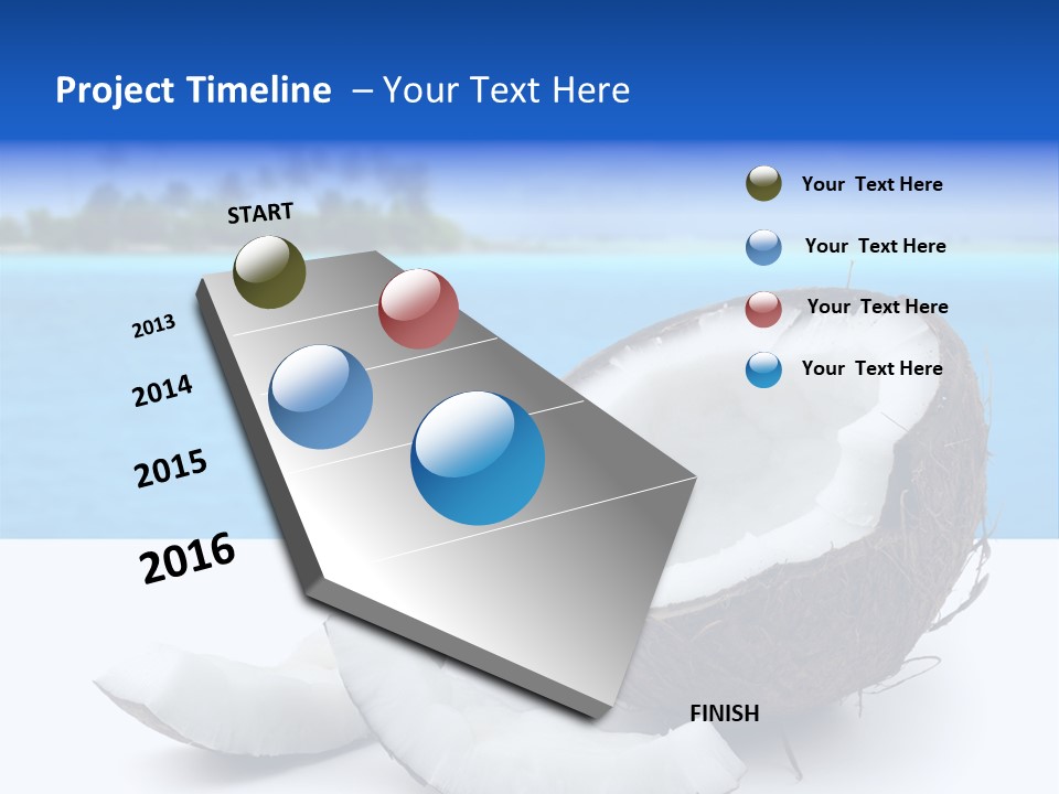 Paradise Relax Coconut PowerPoint Template