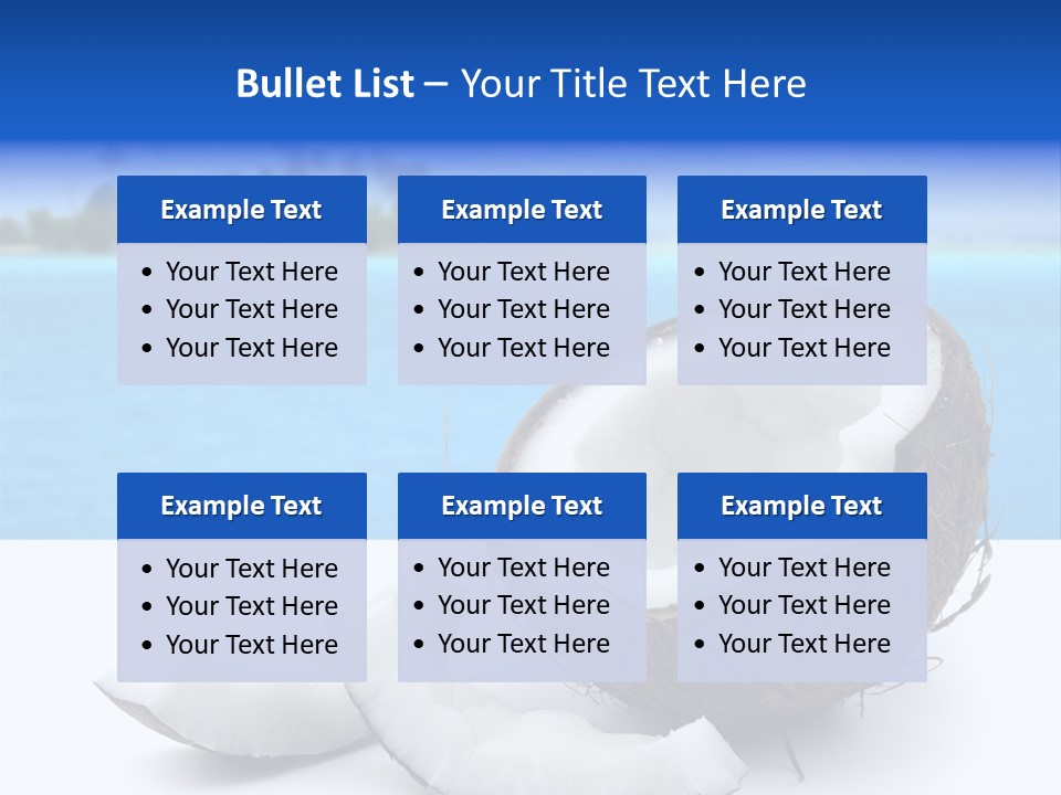 Paradise Relax Coconut PowerPoint Template