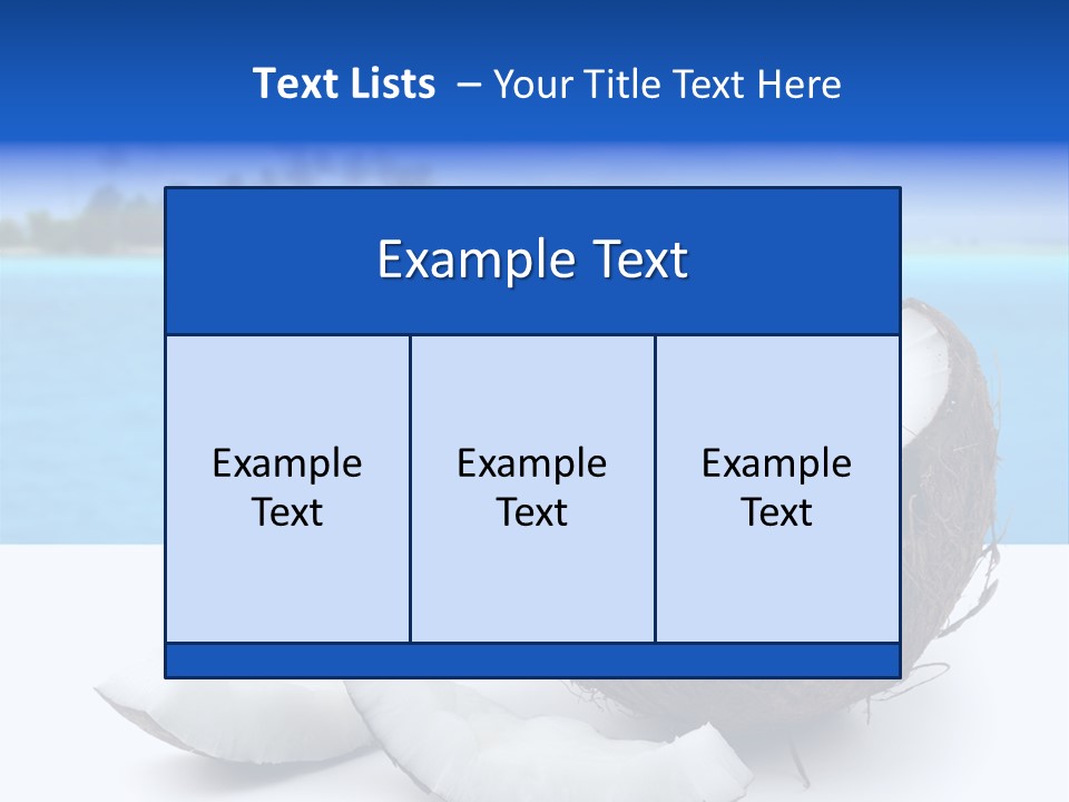 Paradise Relax Coconut PowerPoint Template