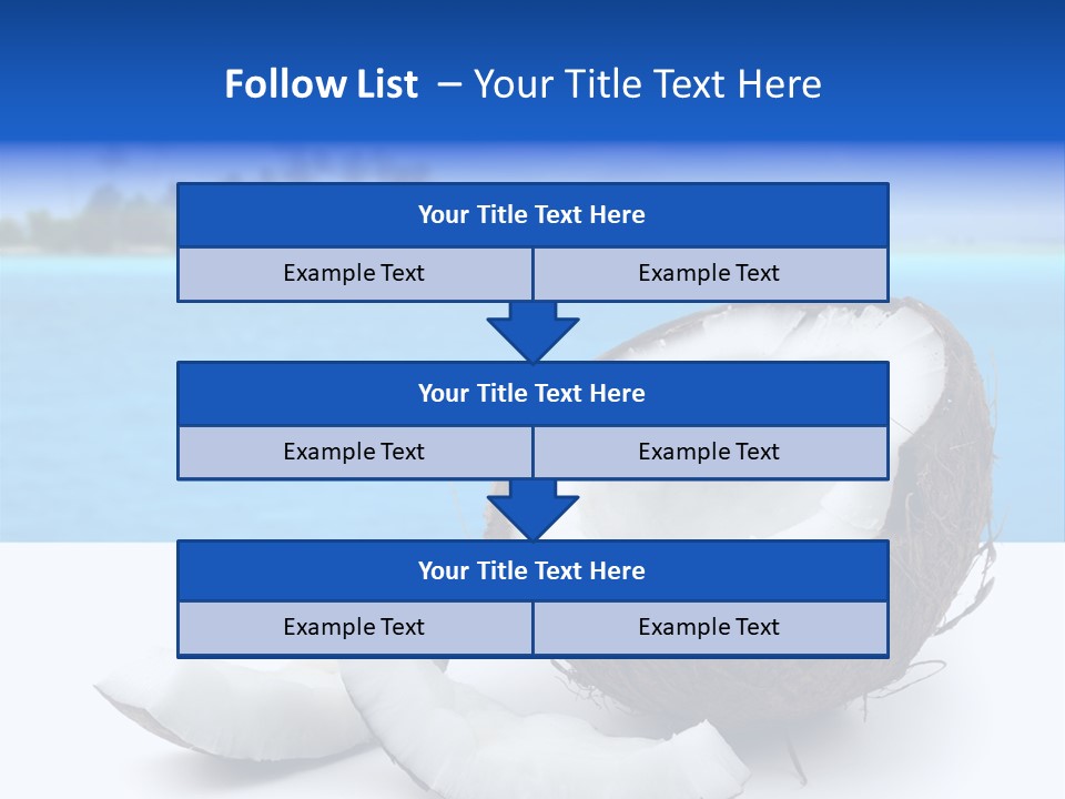 Paradise Relax Coconut PowerPoint Template
