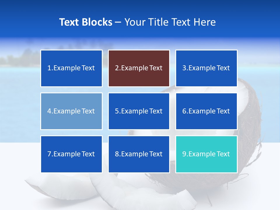 Paradise Relax Coconut PowerPoint Template