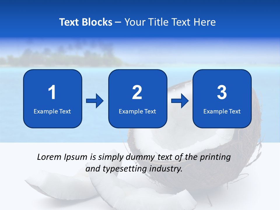 Paradise Relax Coconut PowerPoint Template