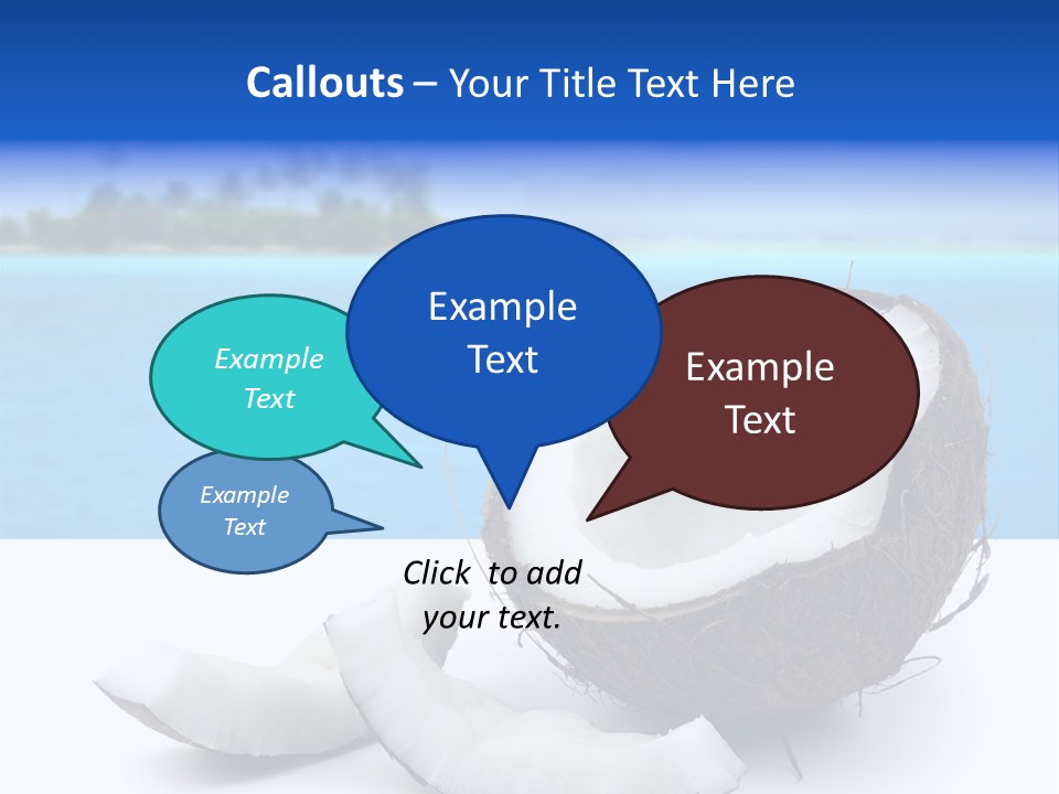 Paradise Relax Coconut PowerPoint Template