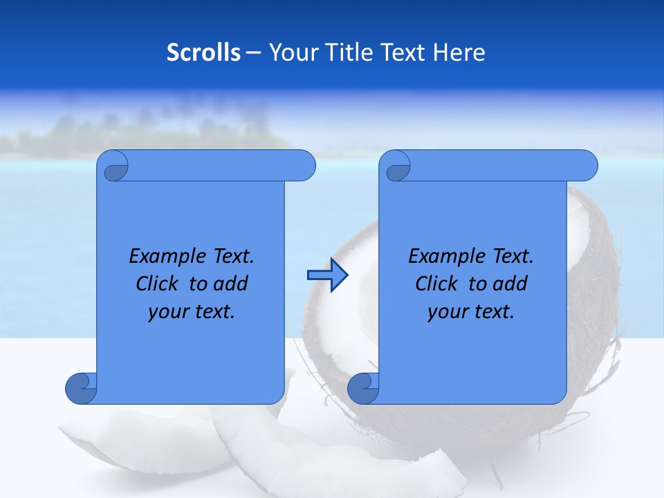 Paradise Relax Coconut PowerPoint Template